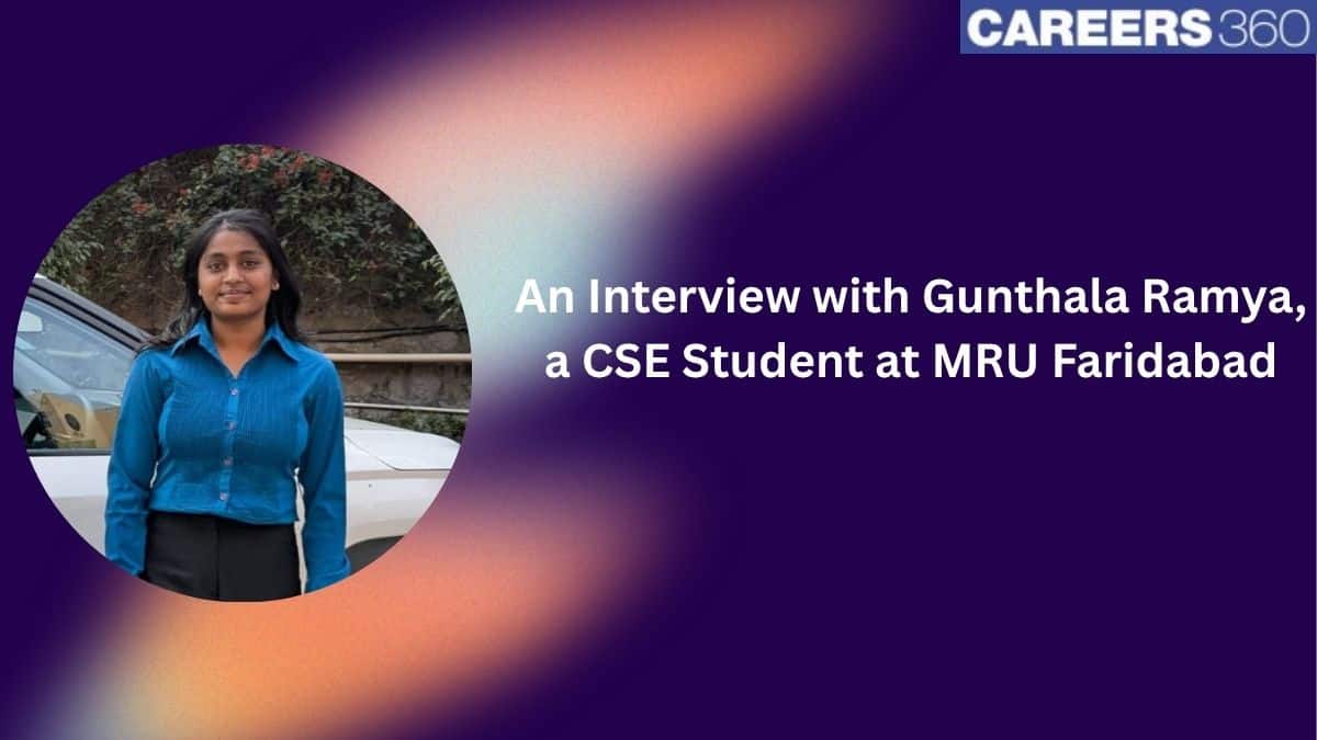 An Interview with Gunthala Ramya, a CSE Student at MRU Faridabad